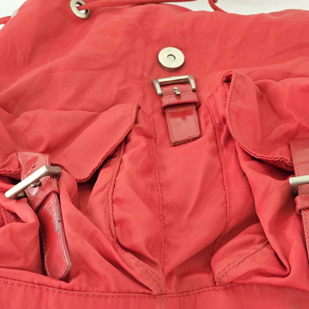 Prada Red Nylon Backpack - Picture 5 of 10